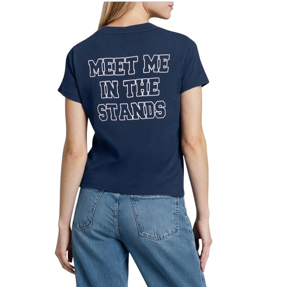 Wildfox Whimsical Jamie Game Day Cotton Blend Graphic Tee Shirt NWT XL - Picture 2 of 12